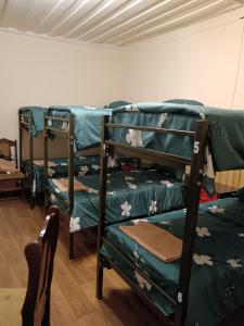 Voodi või voodid majutusasutuse Hostel JK toas