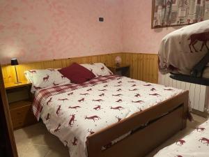 Postel nebo postele na pokoji v ubytování Pink Grumello