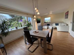 Posezení v ubytování Ferienhaus Küstenzauber Steinberg