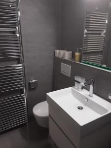 Koupelna v ubytování Ferienwohnungen Chesa Clois 24 Studios + 16 fotografií