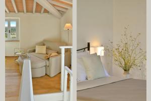 Giường trong phòng chung tại CASA LA PRATELLACCIA 6&2, Emma Villas