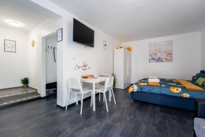 TV a/nebo společenská místnost v ubytování Studio Apartman Smiley