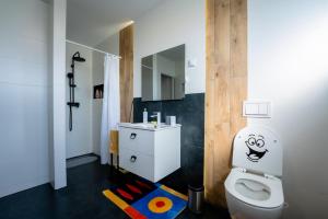 Koupelna v ubytování Studio Apartman Smiley
