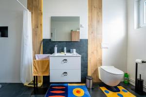 Koupelna v ubytování Studio Apartman Smiley
