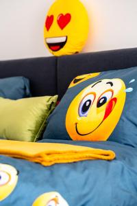 Postel nebo postele na pokoji v ubytování Studio Apartman Smiley
