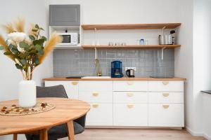 Köök või kööginurk majutusasutuses Hirschenhof Apartments