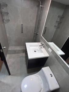Koupelna v ubytování Departamento amoblado