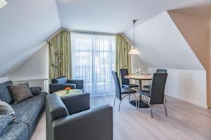 Χώρος καθιστικού στο Am Weststrand Apartmenthaus Waldeck