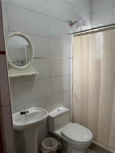 Koupelna v ubytování Casa Extremadura