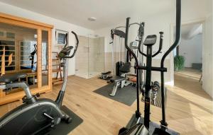 Posilňovňa alebo fitness centrum v ubytovaní Beautiful Home In Sukosan With Sauna