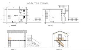 The floor plan of Dúplex de invitados en medio del bosque