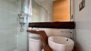 Koupelna v ubytování Hotel Arrebol