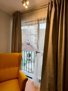 Posezení v ubytování Apt Santiago Lastarria