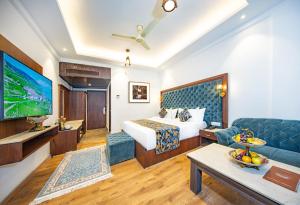 Area soggiorno di Solar Residency, Srinagar