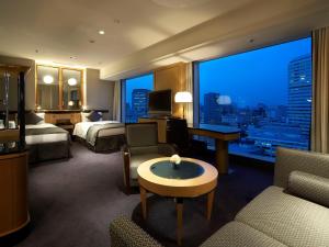 Postel nebo postele na pokoji v ubytování Hotel New Otani Tokyo The Main