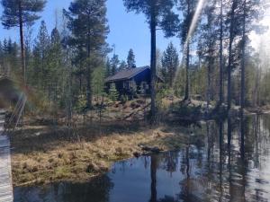 Lomamökin lähellä sijaitseva luonnonmaisema