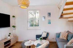 Ruang duduk di Ferienhaus Mühlenperle