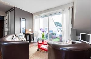 Posezení v ubytování Appartement Newport vue mer