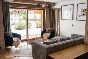 Posedenie v ubytovaní 4-room apartment with garden, gym and shared spa