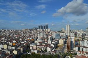 A general view of Esenyurt or a view of the city taken from Az apartmant