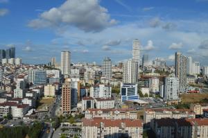 A general view of Esenyurt or a view of the city taken from Az apartmant