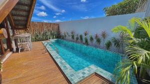 Pousada Villa di Luna内部或周边的泳池