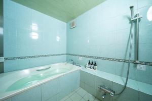 Koupelna v ubytování Hotel Rakuseki Honkan + 28 fotografií