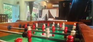 a close up of a table with at OK Farmstay in Badami