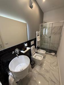 Koupelna v ubytování FlyHouse Fiumicino