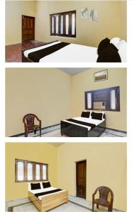 Postel nebo postele na pokoji v ubytování Vinayak Home Stay Ganganagar