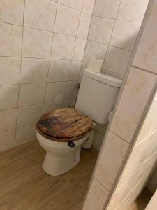 Koupelna v ubytování Chata na Bunči