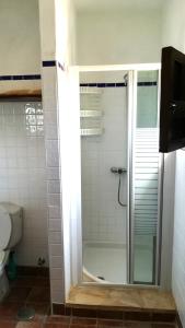 A bathroom at Castle Tower apartment in rural holiday park 'Picasso'