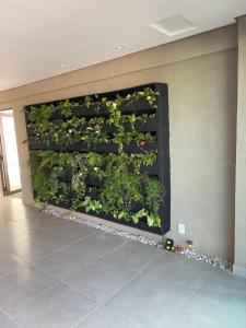 einen senkrechten Garten an der Wand eines Gebäudes in der Unterkunft Apartamento Flat Porto de Galinhas - Piscinas Naturais in Porto De Galinhas + 32 Fotos