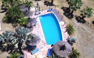 The swimming pool at or close to Castle Tower apartment in rural holiday park 'Picasso'