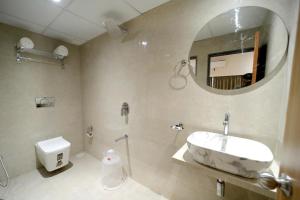 Koupelna v ubytování HOTEL ALFA EXECUTIVE