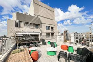 Balkón nebo terasa v ubytování Zainalofts7Vila Mariana ao lado metrô, CASV 37 ID