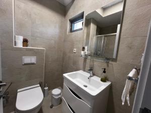 Koupelna v ubytování Apartments Zevs Kavac