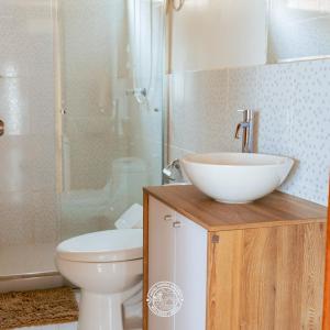 Et badeværelse på Hotel Puerta Grande Mejía Mollendo