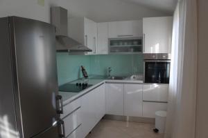 Kuchyň nebo kuchyňský kout v ubytování Apartment Frzop