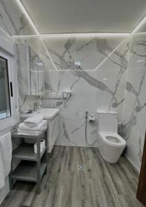 タンジェにあるAtlas 3のトイレと洗面台のあるバスルーム