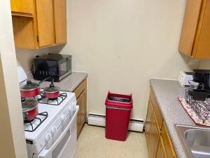 Kuchyň nebo kuchyňský kout v ubytování One Bedroom by Month Next to Bronx Zoo