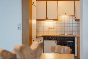 Kuchyň nebo kuchyňský kout v ubytování Apartment Sonnberg