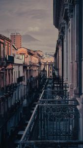 Výhľad na mesto Catania alebo výhľad na mesto priamo z penziónu