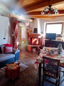 Posezení v ubytování Chalet du soleil