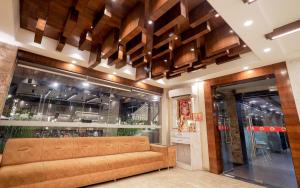 A seating area at Hotel Highway King Jaipur