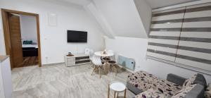 TV a/nebo společenská místnost v ubytování Apartman Vuk Zlatar