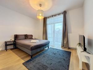 Katil atau katil-katil dalam bilik di Penthouse Cinquantenaire