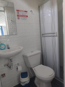 Koupelna v ubytování Hotel YUMA TATACOA