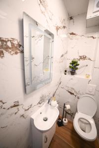 Koupelna v ubytování Apartman Bašić
