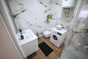 Koupelna v ubytování Apartman Bašić